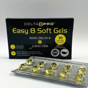 Buy Easy 8 Soft Gels 25mg Delta 8 THC