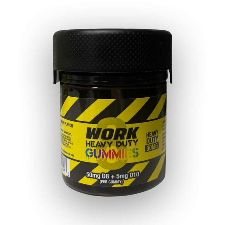 Work Delta 8 THC D10 Heavy Duty Gummies – Mixed Fruit 50mg 10 Count